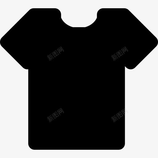 短袖T恤时尚ios7高级填充图标svg_新图网 https://ixintu.com ios7高级填充 时尚 短袖T恤