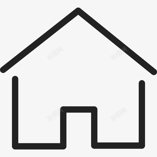 简陋房屋单薄建筑通用13图标svg_新图网 https://ixintu.com 建筑 简陋房屋单薄 通用13