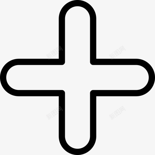 加上十字架符号通用12图标svg_新图网 https://ixintu.com 加上十字架 符号 通用12