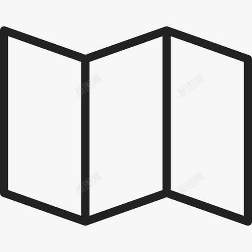 折叠纸地图ios7超轻2图标svg_新图网 https://ixintu.com ios7超轻2 折叠纸地图
