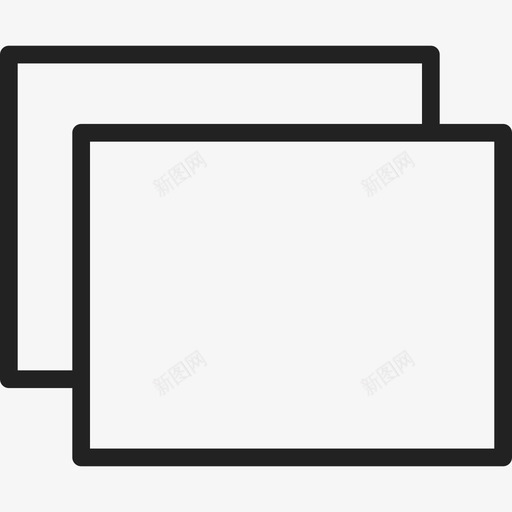 重叠矩形形状ios7超轻2图标svg_新图网 https://ixintu.com ios7超轻2 形状 重叠矩形