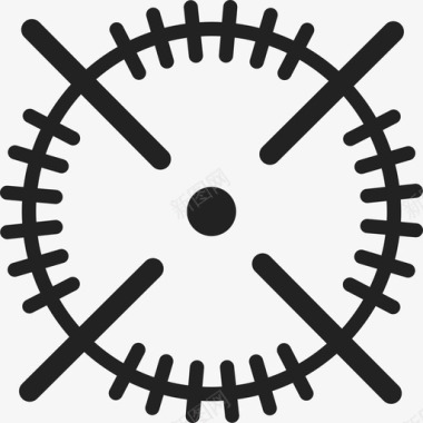 圆形目标符号武器十字线图标图标