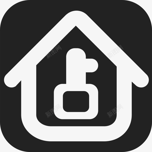 房子的钥匙标志建筑物温馨的家图标svg_新图网 https://ixintu.com 建筑物 房子的钥匙标志 温馨的家