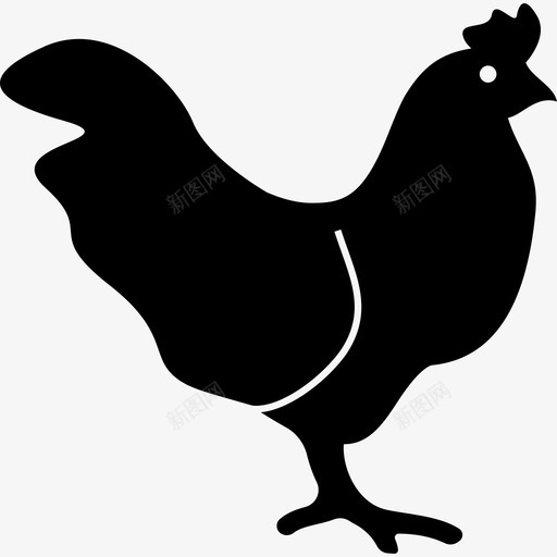 鸡肉动物ios7填充2图标svg_新图网 https://ixintu.com ios7填充2 动物 鸡肉