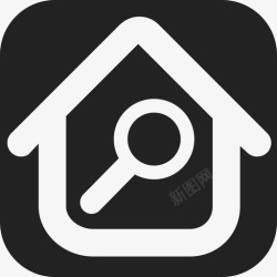 山上的房子建筑房子搜索按钮建筑物甜蜜的家图标高清图片