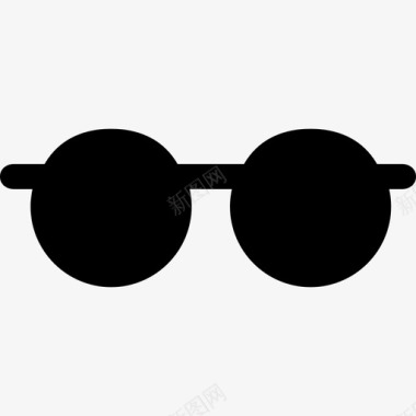圆形太阳眼镜时尚ios7高级填充图标图标