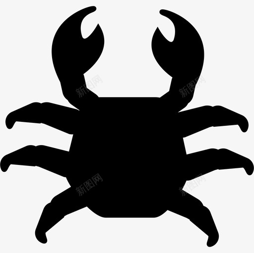 螃蟹俯视图动物ios7填充2图标svg_新图网 https://ixintu.com ios7填充2 动物 螃蟹俯视图