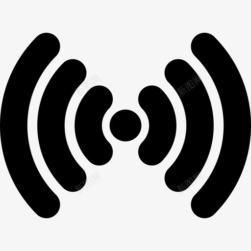 无线信号接口ios7高级填充图标svg_新图网 https://ixintu.com ios7高级填充 接口 无线信号