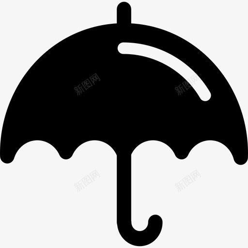 雨伞有阳光天气ios7lite填充图标svg_新图网 https://ixintu.com ios7 lite填充 天气 有阳光 雨伞