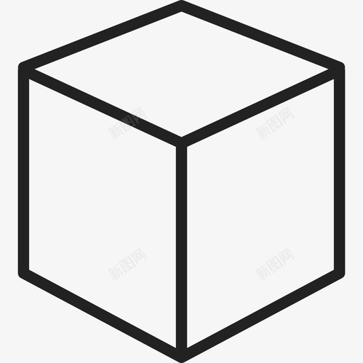 等轴测透视立方体形状ios7超轻2图标svg_新图网 https://ixintu.com ios7超轻2 形状 等轴测透视立方体