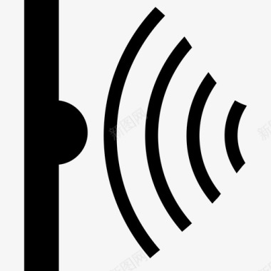 无线接收器标志ios7装置填充2图标图标
