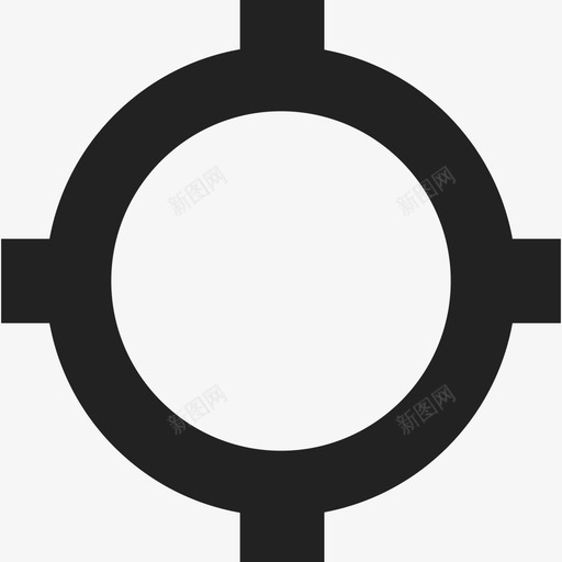 圆形靶标工具和器具十字准线图标svg_新图网 https://ixintu.com 十字准线 圆形靶标 工具和器具