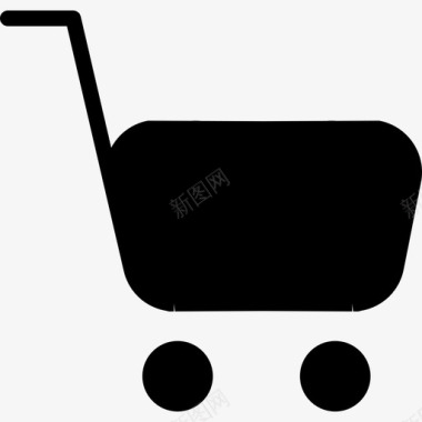 购物车商业ios7黑色2图标图标