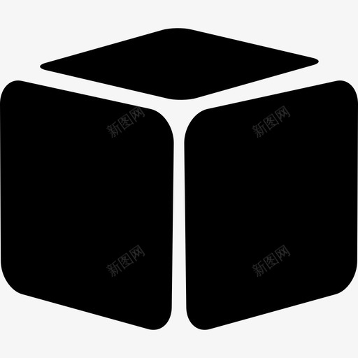 圆形立方体形状ios7黑色2图标svg_新图网 https://ixintu.com ios7黑色2 圆形立方体 形状