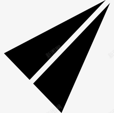 折纸飞机接口ios7黑色2图标图标
