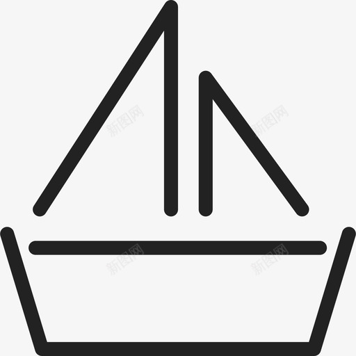 帆船形状运输通用13图标svg_新图网 https://ixintu.com 帆船形状 运输 通用13