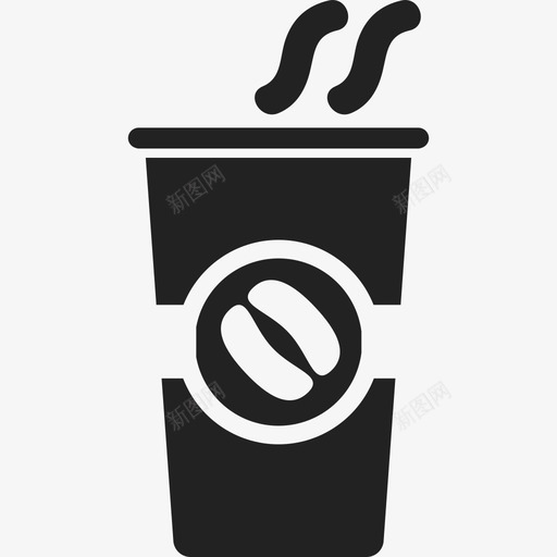 热咖啡放在高高的纸杯上食物食物图标svg_新图网 https://ixintu.com 热咖啡放在高高的纸杯上 食物 食物图标
