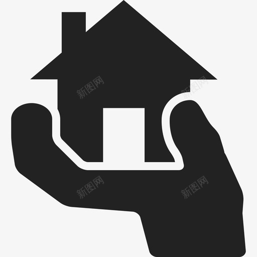 买房子形状温馨的家图标svg_新图网 https://ixintu.com 买房子 形状 温馨的家