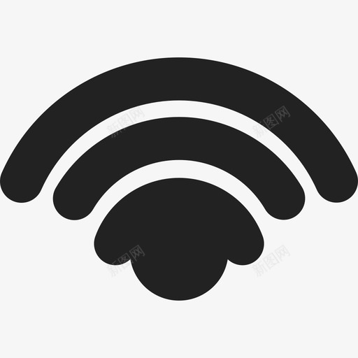 Wifi信号符号接口通用14图标svg_新图网 https://ixintu.com Wifi信号符号 接口 通用14