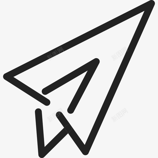 纸飞机外形艺术通用13图标svg_新图网 https://ixintu.com 纸飞机外形 艺术 通用13