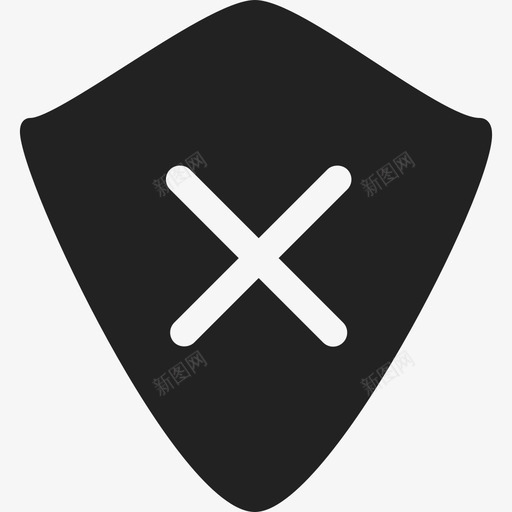 带十字标记的盾牌安全ios7填充2图标svg_新图网 https://ixintu.com ios7填充2 安全 带十字标记的盾牌