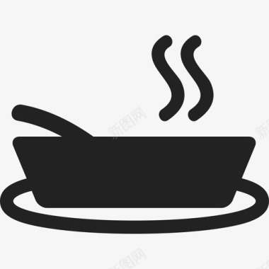 热汤食物美食偶像图标图标