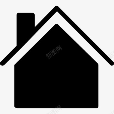 家庭住宅接口ios7黑色2图标图标
