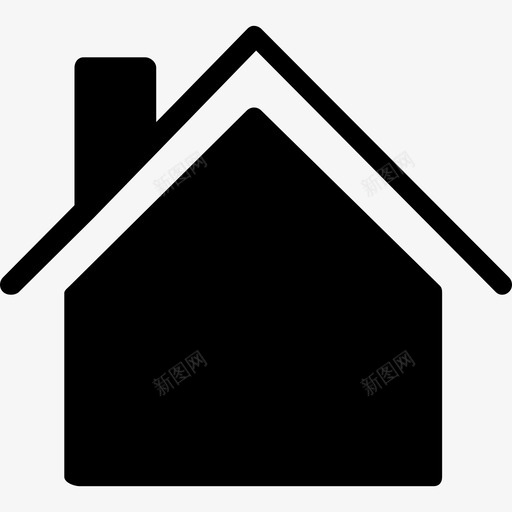 家庭住宅接口ios7黑色2图标svg_新图网 https://ixintu.com ios7黑色2 家庭住宅 接口