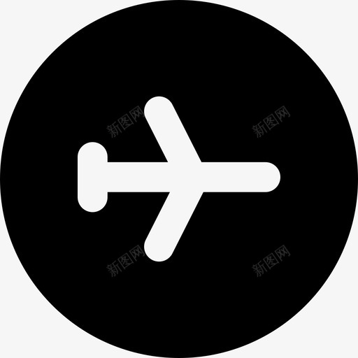 飞行标志运输ios7高级填充图标svg_新图网 https://ixintu.com ios7高级填充 运输 飞行标志