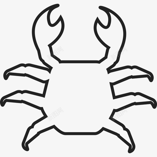 螃蟹动物ios7集合2图标svg_新图网 https://ixintu.com ios7集合2 动物 螃蟹