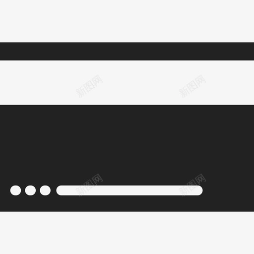 矩形信用卡接口ios7黑色图标svg_新图网 https://ixintu.com ios7黑色 接口 矩形信用卡