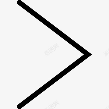 右V形箭头箭头组合图标图标