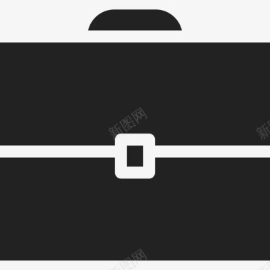 办公室行李箱接口ios7黑色图标图标