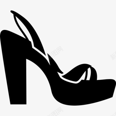 高跟鞋时尚女鞋图标图标