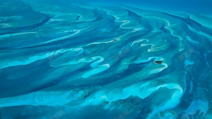 BahamasAerial天空白云蓝天白云合成场景背景