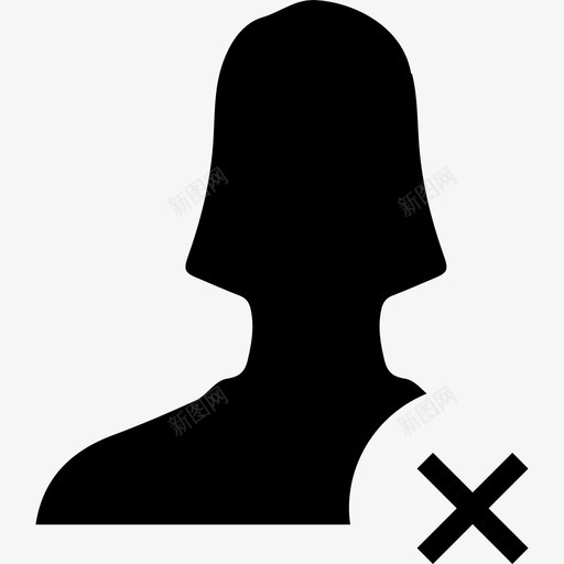 阻止用户社交facebook包图标svg_新图网 https://ixintu.com facebook包 社交 阻止用户