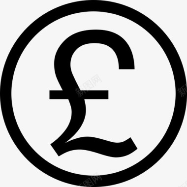 英镑硬币商业货币图标图标