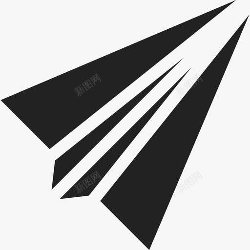 纸飞机接口ios7黑色图标svg_新图网 https://ixintu.com ios7黑色 接口 纸飞机