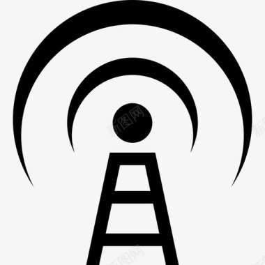 广播通信塔技术新闻图标图标