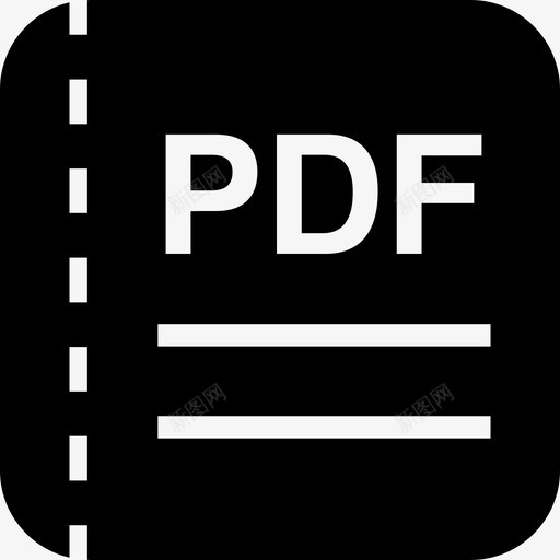 PDF文件界面读取图标svg_新图网 https://ixintu.com PDF文件 界面 读取