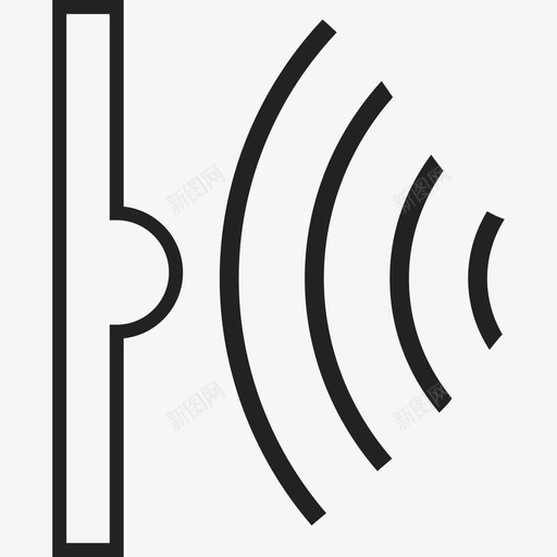 无线信号标志ios7设置为线性2图标svg_新图网 https://ixintu.com ios7设置为线性2 无线信号 标志