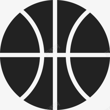 篮球比赛体育七分之一黑图标图标