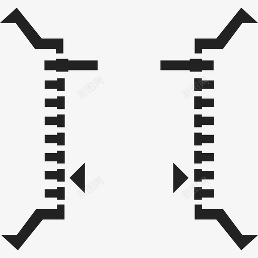 不规则十字线图标svg_新图网 https://ixintu.com 不规则十字线