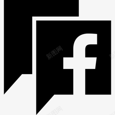 Facebook语音泡泡社交Facebook包图标图标