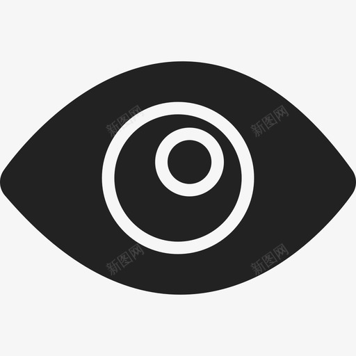 带瞳孔的眼睛医疗ios7高级填充2图标svg_新图网 https://ixintu.com ios7高级填充2 医疗 带瞳孔的眼睛
