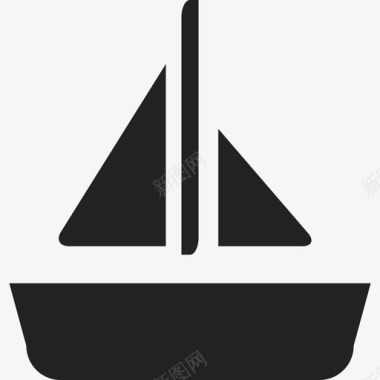 有帆船运输通用02图标图标