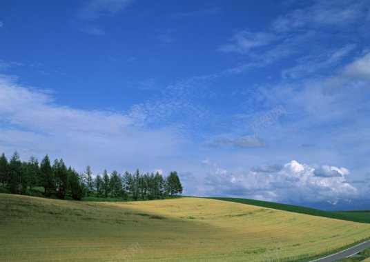 风景天空蓝天白云溪水海洋河流瀑布草地森林高山花丛晚背景