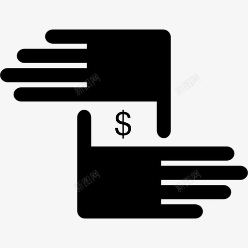 双手中间有美元符号商业货币图标svg_新图网 https://ixintu.com 双手中间有美元符号 商业 货币