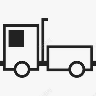 大卡车运输机械图标图标