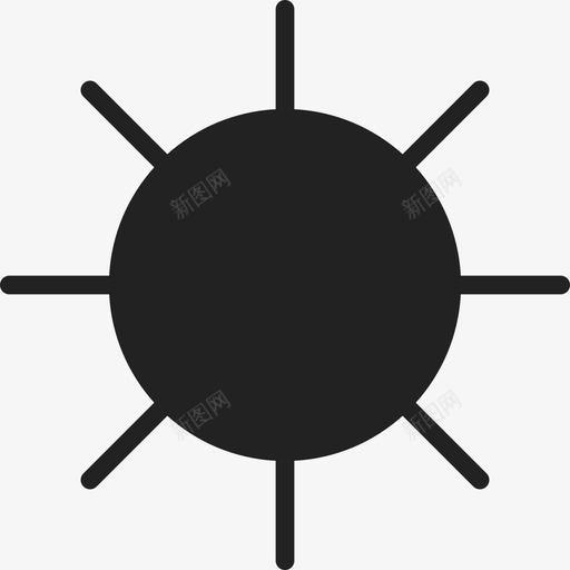 带光束的圆圈ios7黑色图标svg_新图网 https://ixintu.com ios7黑色 带光束的圆圈
